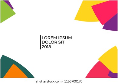 Modern and Trendy Geometric Background. sport celebration competition background. Banner. Jakarta, Indonesia - July 23, 2018. 