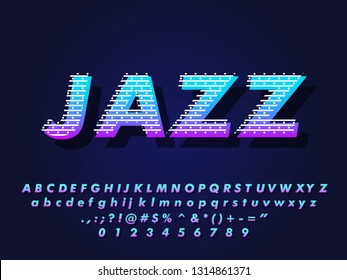 Modern trendy gradient and layered text effect 