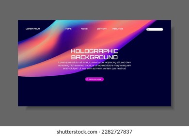 Modern trendy grainy gradient background, colorful abstract liquid 3d shapes. Soft gradient backdrop with place for text. Futuristic design for banner, poster, cover, flyer, presentation, landing page