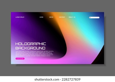 Modern trendy grainy gradient background, colorful abstract liquid 3d shapes. Soft gradient backdrop with place for text. Futuristic design for banner, poster, cover, flyer, presentation, landing page