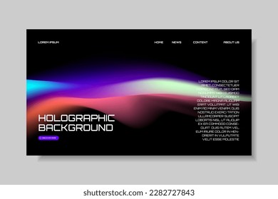 Modern trendy grainy gradient background, colorful abstract liquid 3d shapes. Soft gradient backdrop with place for text. Futuristic design for banner, poster, cover, flyer, presentation, landing page