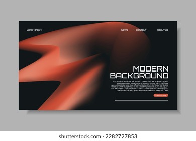 Modern trendy grainy gradient background, colorful abstract liquid 3d shapes. Soft gradient backdrop with place for text. Futuristic design for banner, poster, cover, flyer, presentation, landing page
