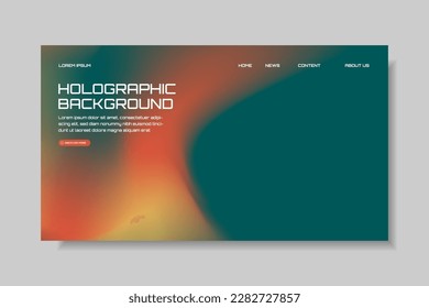 Modern trendy grainy gradient background, colorful abstract liquid 3d shapes. Soft gradient backdrop with place for text. Futuristic design for banner, poster, cover, flyer, presentation, landing page