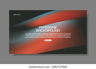 Modern trendy grainy gradient background, colorful abstract liquid 3d shapes. Soft gradient backdrop with place for text. Futuristic design for banner, poster, cover, flyer, presentation, landing page