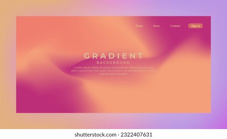Modern trendy grainy gradient background, colorful abstract liquid 3d shapes. template for websites, mobile websites, or apps. Linear object, landing page, poster, banner, flyer