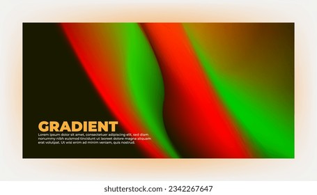 Modern trendy grainy gradient background, colorful abstract liquid 3d shapes. Soft gradient backdrop with place for text. Futuristic design for banner, poster, cover, flyer, presentation, landing page