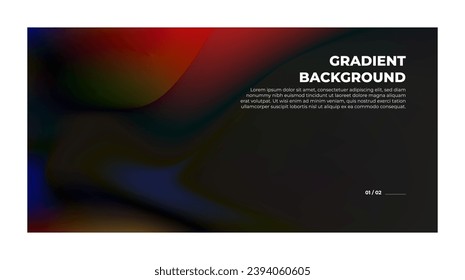 Fondo moderno de degradado de grano, colorido líquido abstracto 3d.Fondo de gradiente suave con lugar para texto. Diseño futurista para banner, afiche, portada, volante, presentación, página de inicio