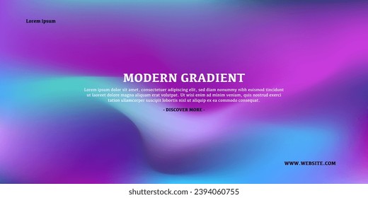 Modern trendy grainy gradient background, colorful abstract liquid 3d.Soft gradient backdrop with place for text. Futuristic design for banner, poster, cover, flyer, presentation, landing page