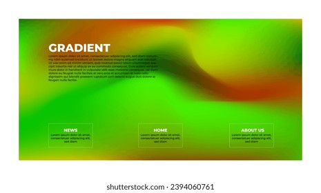 Modern trendy grainy gradient background, colorful abstract liquid 3d.Soft gradient backdrop with place for text. Futuristic design for banner, poster, cover, flyer, presentation, landing page