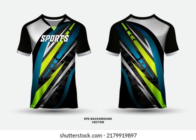 Modern and trendy jersey design suitable for sports, racing, soccer and e sports vector
