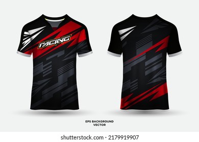 Modern and trendy jersey design suitable for sports, racing, soccer and e sports vector