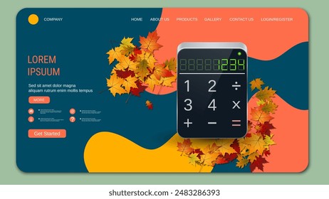 Modern trendy landing page vector design template. Back to school concept