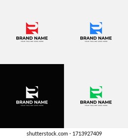 Modern Trendy Letter R Logo Design Vector Template. Professional abstract flat letter r icon design for business or corporate identity.