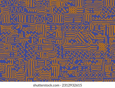 Modern trendy mid century abstract shapes monochrome seamless pattern. Geometric textured repeat pattern. Scandinavian abstraction. Nordic neutral print vector illustration for tile, rug, fashionable.