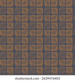 Modern trendy mid century abstract shapes monochrome seamless pattern. Geometric textured repeat plaid. Scandinavian abstraction. Nordic neutral print vector illustration for tile, rug, fashionable.