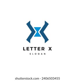 Modern Trendy Minimal Monogram X For Business, Initial Based letter X Icon Logo