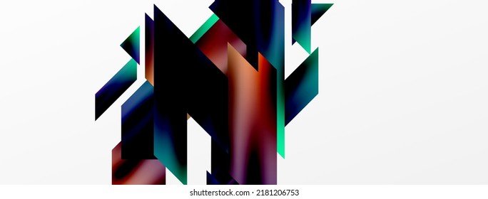Modern trendy minimalist abstract background. Geometric pattern design, 3d and shadow effects. Vector Illustration