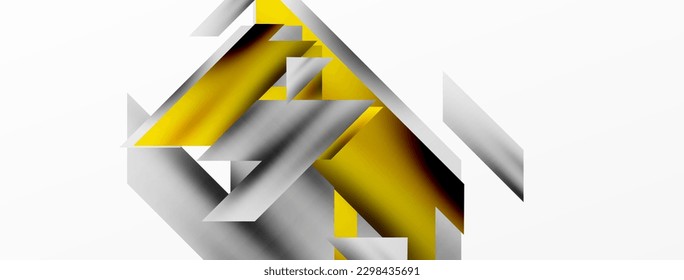 Modern trendy minimalist abstract background. Geometric pattern design, 3d and shadow effects. Vector Illustration