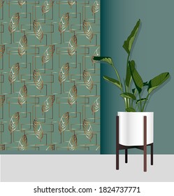 Plantas modernas en el interior. El concepto de jardinería y cultivo de plantas.