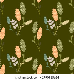 Moderno y de moda Moda floral Seamless. Un patrón para textille, papel pintado e impresión. 