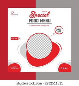 Modern and trendy social media design.