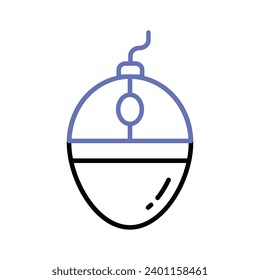 Modern and trendy style icon of mouse, ready to use icon, computer hardware