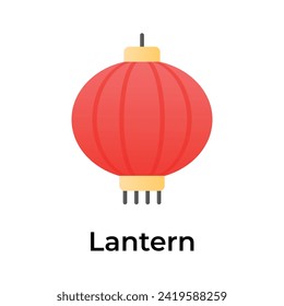 Modernes und trendiges Vektordesign chinesischer Laterne
