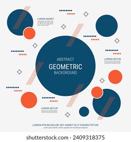 Modern trendy vector design illustration. White background with abstract geometric style elements. Design for booklet, brochure cover, annual report