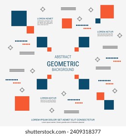Modern trendy vector design illustration. White background with abstract geometric style elements. Design for booklet, brochure cover, annual report