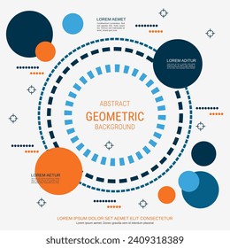 Ilustración moderna de diseño vectorial. Fondo blanco con elementos de estilo geométrico abstracto. Diseño del folleto, portada del folleto, informe anual