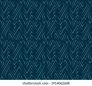 Modern, trendy vector illustration of geometric pattern with diagonal lines and dots. Halftone effect creates a gradient effect. Seamless pattern can be used for backgrounds, textures, wallpapers.