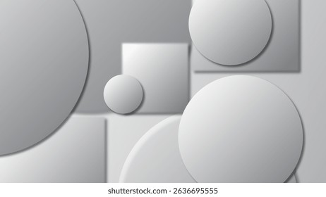 Modern and trendy white grey gradient abstract background 