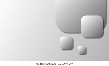 Modern and trendy white grey gradient abstract background 