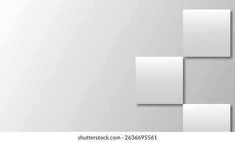 Modern and trendy white grey gradient abstract background 