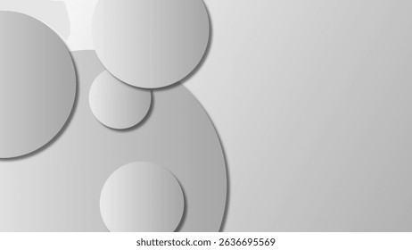 Modern and trendy white grey gradient abstract background 