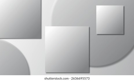 Modern and trendy white grey gradient abstract background 