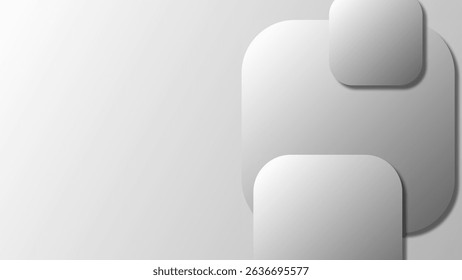 Modern and trendy white grey gradient abstract background 