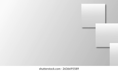 Modern and trendy white grey gradient abstract background 