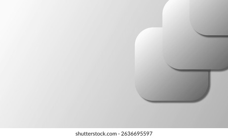 Modern and trendy white grey gradient abstract background 