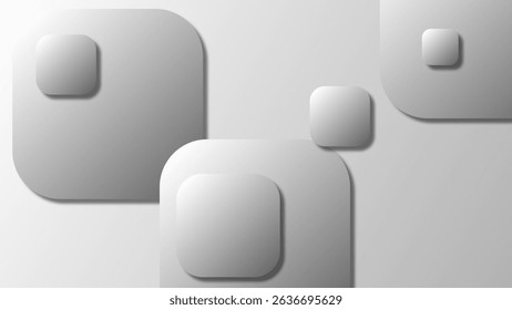 Modern and trendy white grey gradient abstract background 