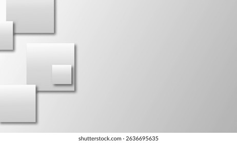 Modern and trendy white grey gradient abstract background 