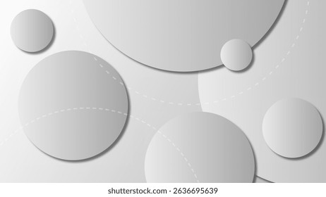Modern and trendy white grey gradient abstract background 
