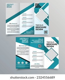 modern tri fold  brochure design