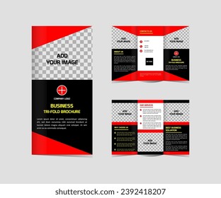 Modern Tri fold Business brochure  template  design