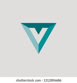 Modern triagle Logo Template