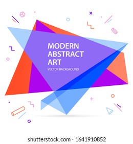 Modern triangle abstract background. vector, illustration
