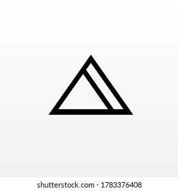 Modern Triangle Abstract geometric business logo design icon