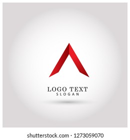 Modern Triangle & Arrow Logo. Symbol & Icon Vector Template.