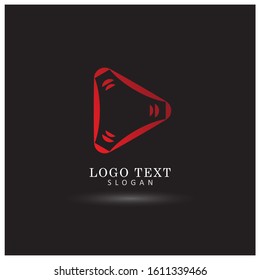 Modern Triangle, Arrow and Move Logo. Symbol & Icon Vector Template.