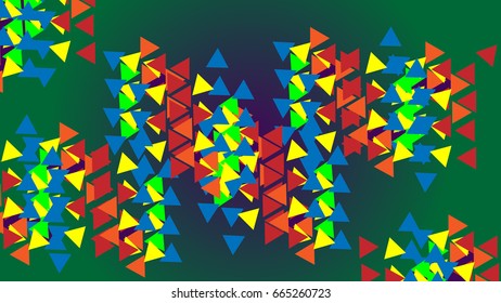 Modern triangle background
